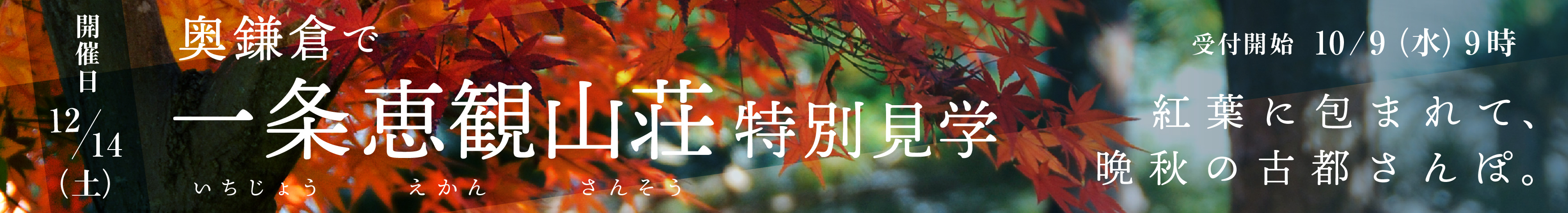 奥鎌倉で「一条恵観山荘」特別見学