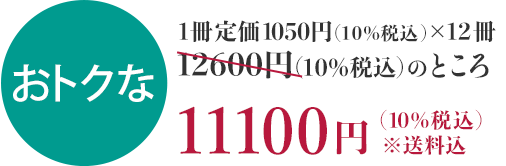 おトクな11100円